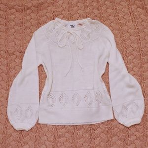 Authentic Vintage Tami Sportswear Knit Sweater, Lacey Knit Detailing